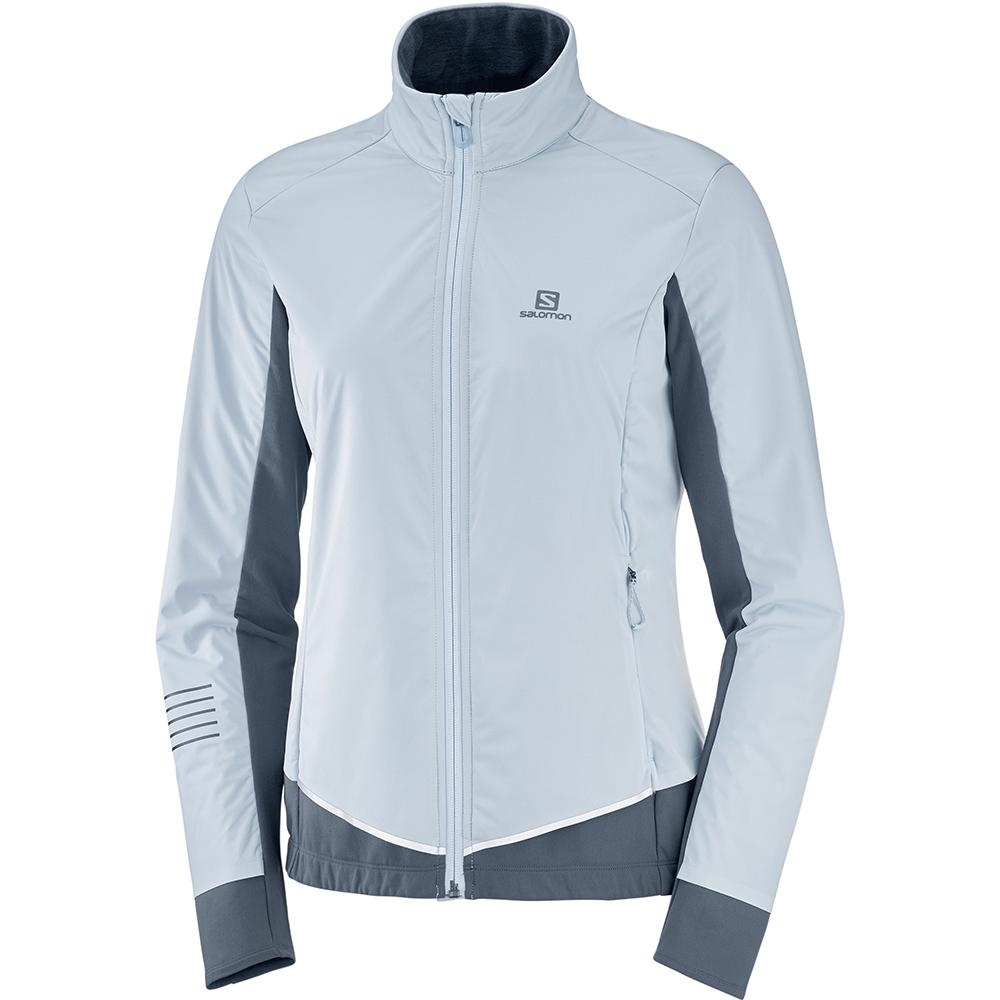 Kurtki Damskie Salomon LIGHTNING LIGHTSHELL JKT W - Niebieskie - Polska (759-URFOPN)